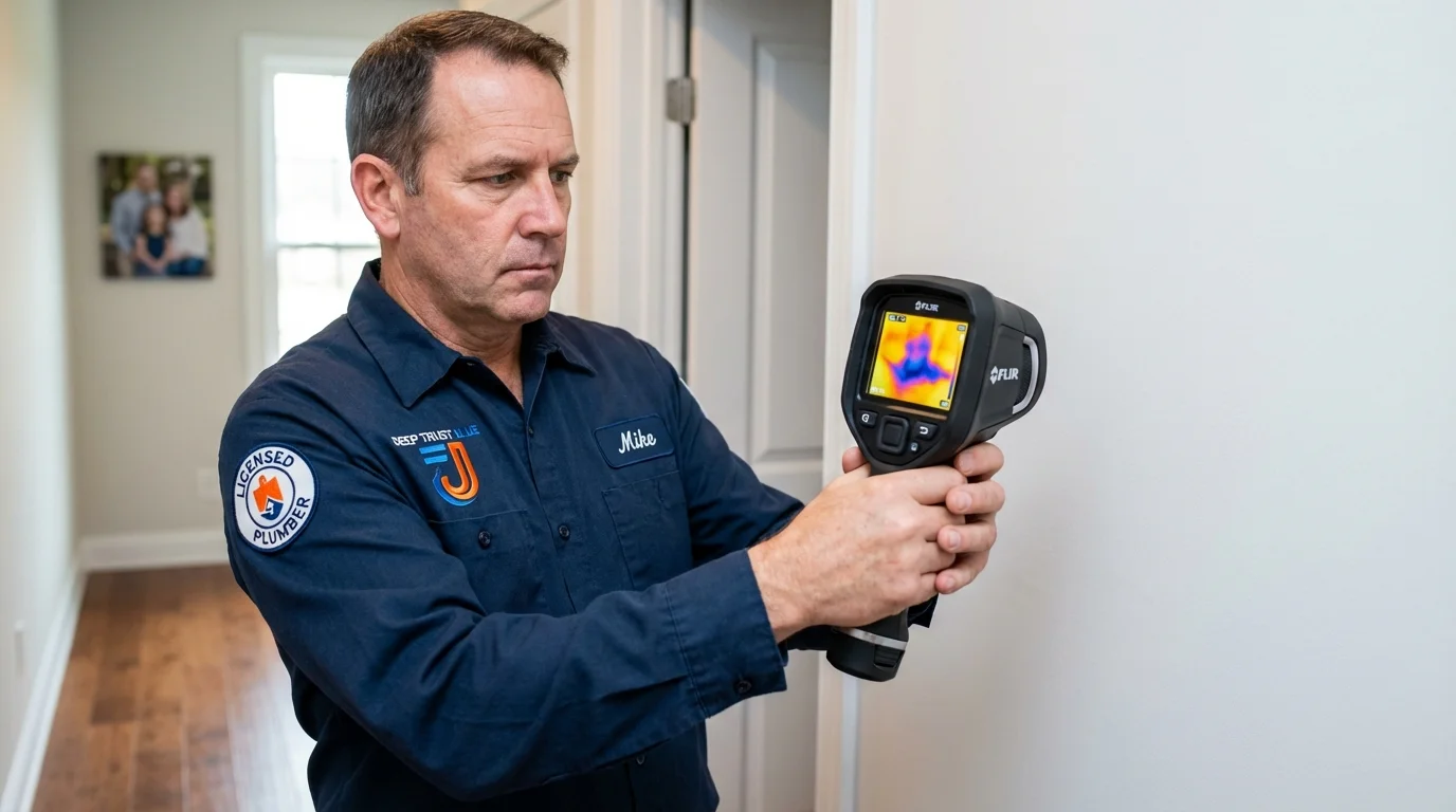 Thermal imaging leak detection by Johns Plumbing LLC in Marysville